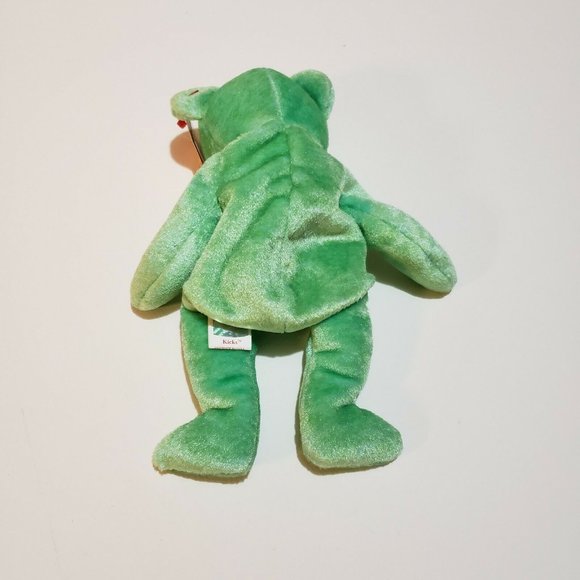 Ty Beanie Babies KICKS Soccer Football Bear - Picture 4 of 9
